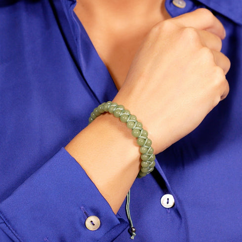 Viridian | Lumos Ceramic | Vitality Macrame Bracelet